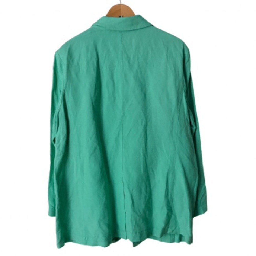 NWOT LOFT Mint Green One Button Open Long Blazer, XL - Picture 16 of 16